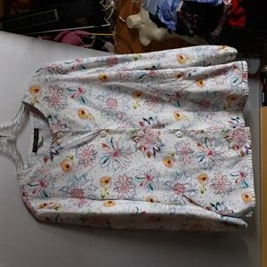 Los Angeles Rose Size S Scrub Top (SKU 278)